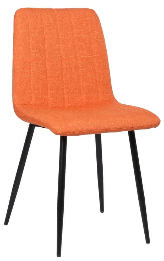 BHM Germany Jedálenská stolička Dijon, textil, oranžová